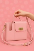 Pink Crossbody Cup Holder Bag